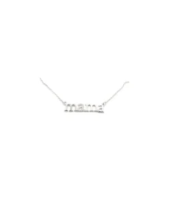 Cheap Gargantilla Mamá circonitas plata 925 rodio - 40 cm Gargantillas De Plata