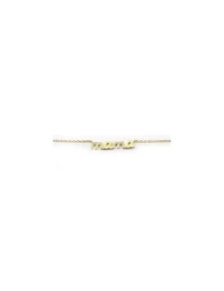 Flash Sale Gargantilla Mama circonitas  plata 925 chapada en oro - 40 cm Gargantillas De Plata