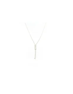 Best Sale Gargantilla nudos bola cordón Plata de Ley - 50 cm Gargantillas De Plata