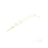 New Gargantilla plata chapada en oro con medias lunas y chatones - 38cm Gargantillas De Plata