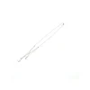Hot Gargantilla plata doble altura media luna nácar, estrella y circonitas - 44cm Gargantillas De Plata