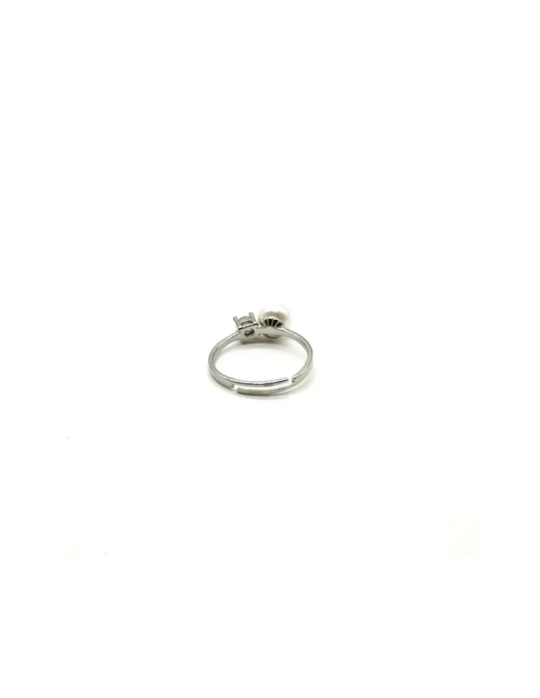 Sale Juego comunión plata rodiada perla y circonita 4 garras Más Joyas|Pendientes De Plata