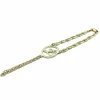 Cheap Manita circonitas letra L 18k - 13.5 cm Manitas|Pulseras De Plata