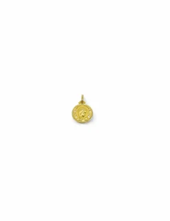 Outlet Medalla calada niña rezando oro 18k Colgante Con La Virgen|Colgante Para Bebé Y Niños