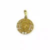 Hot Medalla niña circonita oro 18k Medalla De La Virgen