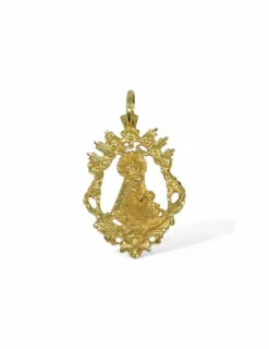 Store Medalla virgen del Carmen orla tallada oro 18k Medalla De La Virgen|Colgante Con La Virgen