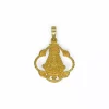 Cheap Medalla Virgen del Rocío calada oro 18k - 4cm Medalla De La Virgen|Colgante Con La Virgen