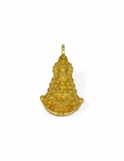 Best Sale Medalla Virgen del Rocío oro 18k - 3.9cm Medalla De La Virgen|Colgante Con La Virgen