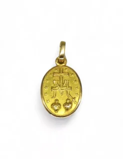 Cheap Medalla Virgen Milagrosa oro 18k Medalla De La Virgen|Colgante Con La Virgen