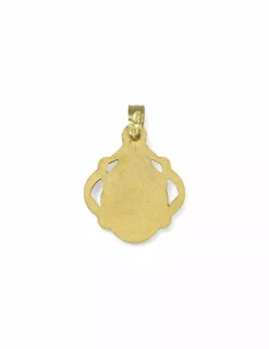 Best Medalla Virgen niña con bordes calados oro 18k Medalla De La Virgen|Colgante Para Bebé Y Niños