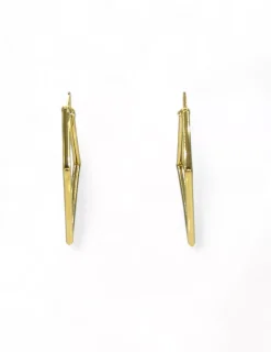 Store Pendientes aro cuadrados oro 18k Aros De Oro
