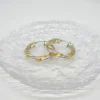 Best Pendientes aro rizados bicolor oro 18k Aros De Oro|Pendientes De Oro