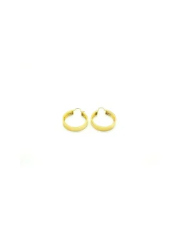 Online Pendientes aros criollas lisas brillo oro 18k Aros De Oro