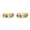 Online Pendientes aros elefantes bicolor acabados mate oro18k Pendientes De Oro