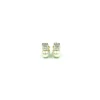 Discount Pendientes bicolor con circonita y perla oro 18k Pendientes De Perlas|Pendientes De Oro