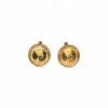 Shop Pendientes calados imagen egipcia oro 18k Pendientes De Oro