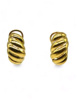 Clearance Pendientes cinco bandas oro 18k Pendientes De Oro