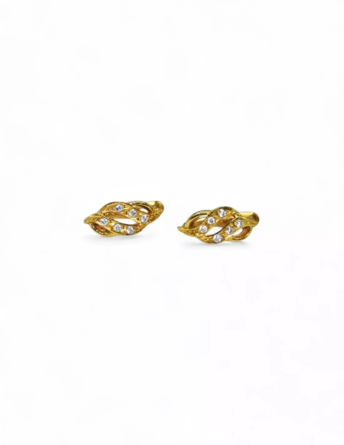 Fashion Pendientes circonita hueco oro 18k Pendientes De Oro|Aros De Oro