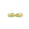Discount Pendientes con líneas mate y brillo oro 18K Pendientes De Oro