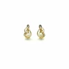 Best Sale Pendientes con perla blanca y circonita 18k Pendientes De Oro