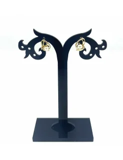 Best Sale Pendientes con perla blanca y circonita 18k Pendientes De Oro