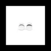 Clearance Pendientes círculo liso con altura plata de Ley Pendientes De Plata