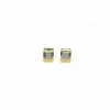 Best Sale Pendientes cuadrado bicolor oro 18k Pendientes De Oro