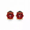 Best Pendientes de mariquita con esmalte oro 18k Pendientes De Oro