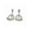 Online Pendientes doble gota oro blanco 18k Pendientes De Oro