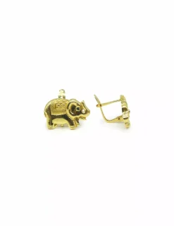Outlet Pendientes elefantes oro 18k Pendientes De Oro