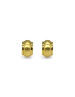 Store Pendientes en concha satinado y brillo oro 18k Pendientes De Oro