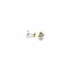 Hot Pendientes espiral bicolor oro 18k Pendientes De Oro