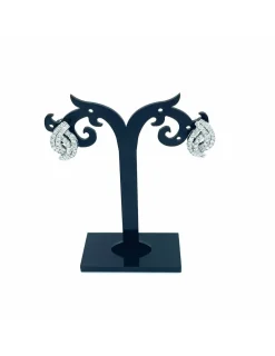 Flash Sale Pendientes espiral de circonitas oro 18k Pendientes De Oro
