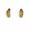 Hot Pendientes labrados líneas y estrellas oro 18k Pendientes De Oro