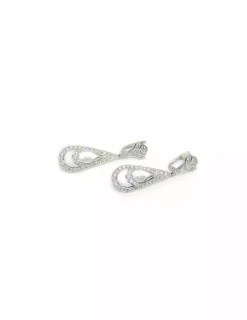 Sale Pendientes lagrimas oro blanco 18k Pendientes De Oro