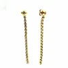 Outlet Pendientes largos circonitas 18k Pendientes De Oro