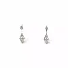 Shop Pendientes largos oro blanco 18k Pendientes De Oro