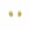 Shop Pendientes lineas y decoracion en oro blanco 18k Pendientes De Oro