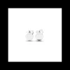 Hot Pendientes lisa plana redonda plata de Ley - 5mm Pendientes De Plata