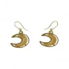 Outlet Pendientes luna oro 18k Pendientes De Oro