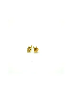 Online Pendientes luna plata dorada Pendientes De Plata