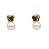Flash Sale Pendientes mariposa y perla oro 18k Pendientes De Perlas|Pendientes De Oro