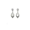 Cheap Pendientes marquesita nácar blanco presión plata óxido - Ley 925 Pendientes De Plata