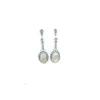 Store Pendientes marquesitas nácar 4cm plata óxido Pendientes De Plata