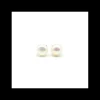 Flash Sale Pendientes media perla cultivada plata de Ley rodiada - 8mm Pendientes De Plata
