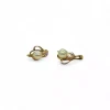 Cheap Pendientes ondas perla y circonitas oro 18k Pendientes De Oro