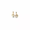 Fashion Pendientes orla perla y circonita oro 18k Pendientes De Oro