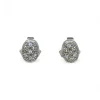 Best Sale Pendientes ovalados con circonitas oro blanco 18k Pendientes De Oro