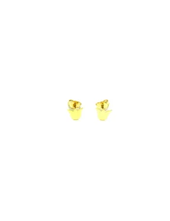 Best Sale Pendientes pequeños tulipán oro 18K Pendientes De Oro