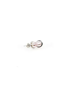 Discount Pendientes perla cultivada color lila 8mm con base plata Pendientes De Plata